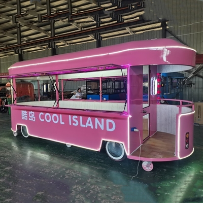 110v/220v Voltado 2022 Comida móvil Snack helado Bebida fría Café Té lechoso Furgoneta Boutique
