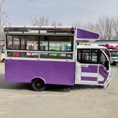 Potente triciclo eléctrico móvil multipropósito para comida rápida y bebidas Outlet 2022