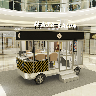 1000 kg de cortador de pelo eléctrico móvil afeitar estilo permanente salón de barbear tienda de barbear furgoneta camión remolque