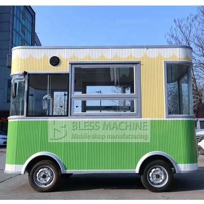 Máquinas de bocadillos al aire libre Carritos de comida eléctricos con 2000W de potencia y 220-480V de voltaje