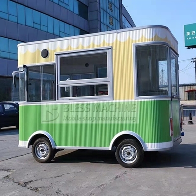 Máquinas de bocadillos al aire libre Carritos de comida eléctricos con 2000W de potencia y 220-480V de voltaje