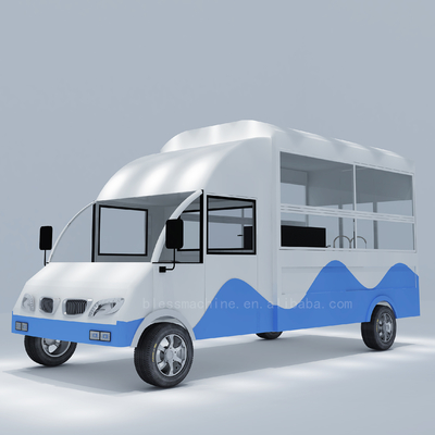 La comida rápida más práctica en comida rápida en el servicio de restauración camioneta eléctrica móvil para productos lácteos