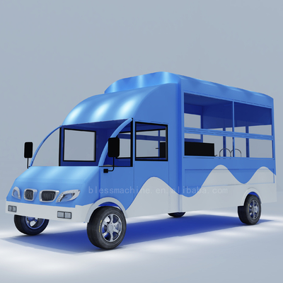 La comida rápida más práctica en comida rápida en el servicio de restauración camioneta eléctrica móvil para productos lácteos