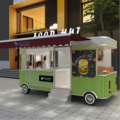 Ocio Equipo de comida rápida eléctrico móvil aperitivos bebidas catering furgoneta camión remolque carreta de quioscos