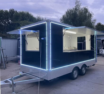 Trailer de snacks de comida rápida para ventas multipropósito de varios productos