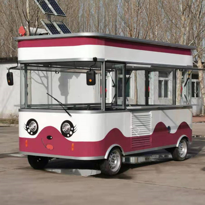 Comida rápida eléctrica móvil de uso múltiple aperitivos bebidas catering furgoneta camión carrito de kiosco