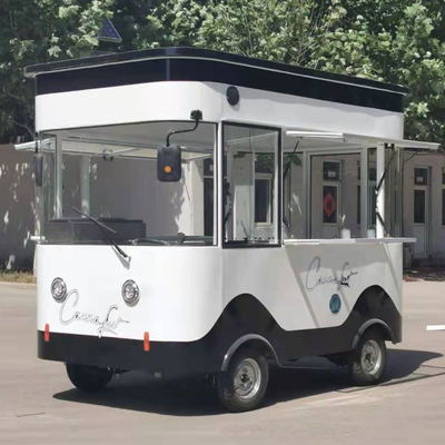 Comida rápida eléctrica móvil de uso múltiple aperitivos bebidas catering furgoneta camión carrito de kiosco