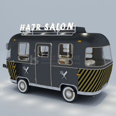 1000 kg de acero inoxidable eléctrico móvil salón de peluquería barbería tienda de furgoneta camión remolque