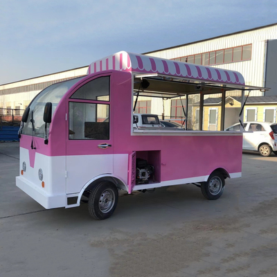 Carro de comida al aire libre eléctrico móvil comida rápida aperitivos restauración autobús camión boutique