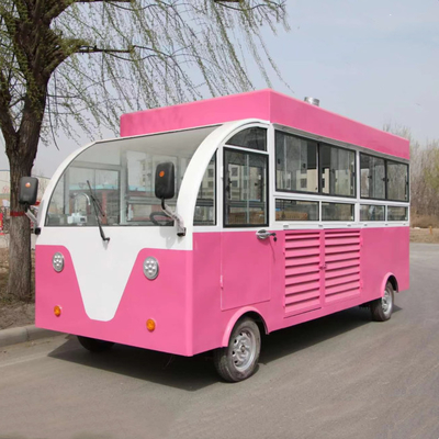 Carro de comida al aire libre eléctrico móvil comida rápida aperitivos restauración autobús camión boutique