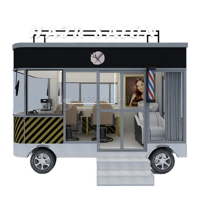 3.0kw eléctrico móvil de corte de cabello salón de barbería tienda estilo de diseño Perm Van camión carro de remolque