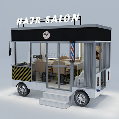 3.0kw eléctrico móvil de corte de cabello salón de barbería tienda estilo de diseño Perm Van camión carro de remolque