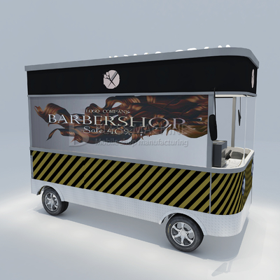 3.0kw eléctrico móvil de corte de cabello salón de barbería tienda estilo de diseño Perm Van camión carro de remolque