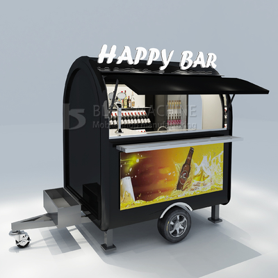 2022 Electric Mobile Iced Fresh Beer Wine Cocktail Drink Bar Van Trailer para los clientes