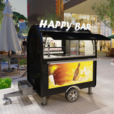 2022 Electric Mobile Iced Fresh Beer Wine Cocktail Drink Bar Van Trailer para los clientes