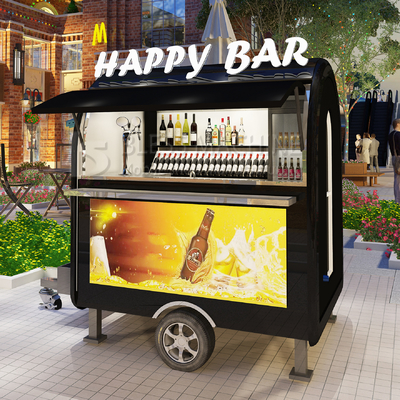 2022 Electric Mobile Iced Fresh Beer Wine Cocktail Drink Bar Van Trailer para los clientes