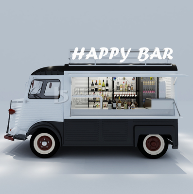 Fuente de alimentación externa eléctrica móvil bar de bebidas de coctelería de vino camioneta de remolque carro