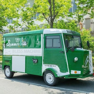4 ruedas eléctricas Vans móviles para comida rápida multipropósito Snack Catering Bebidas Café