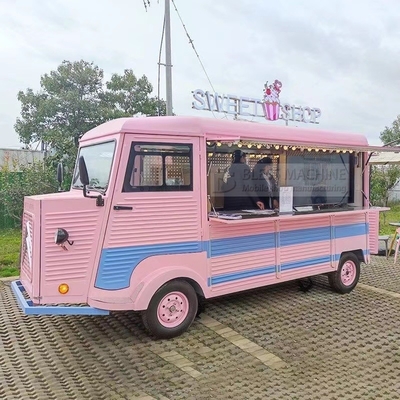 4 ruedas eléctricas Vans móviles para comida rápida multipropósito Snack Catering Bebidas Café