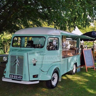 4 ruedas eléctricas Vans móviles para comida rápida multipropósito Snack Catering Bebidas Café