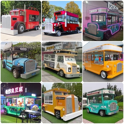 Personalizado para el año 2022 helado multifuncional bebida fría café té lechoso remolque furgoneta