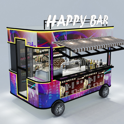 2022 Electric Mobile Wine Cocktail Drink Bar Van Truck Trailer Cart y personalizado