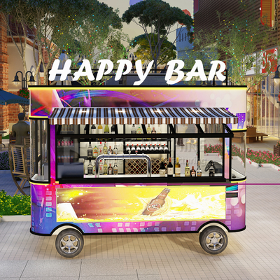 2022 Electric Mobile Wine Cocktail Drink Bar Van Truck Trailer Cart y personalizado