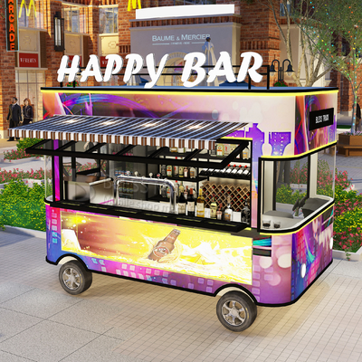2022 Electric Mobile Wine Cocktail Drink Bar Van Truck Trailer Cart y personalizado