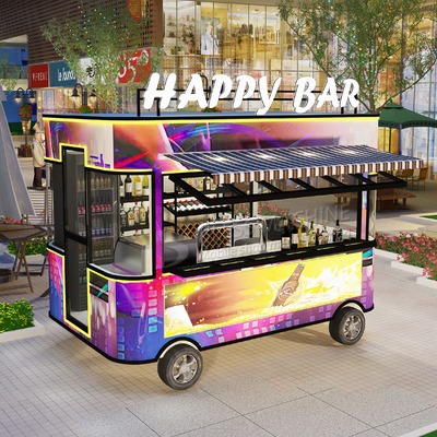 2022 Electric Mobile Wine Cocktail Drink Bar Van Truck Trailer Cart y personalizado
