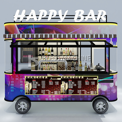 2022 Electric Mobile Wine Cocktail Drink Bar Van Truck Trailer Cart y personalizado