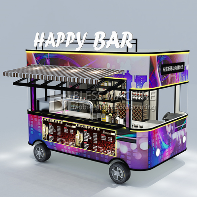 2022 Electric Mobile Wine Cocktail Drink Bar Van Truck Trailer Cart y personalizado