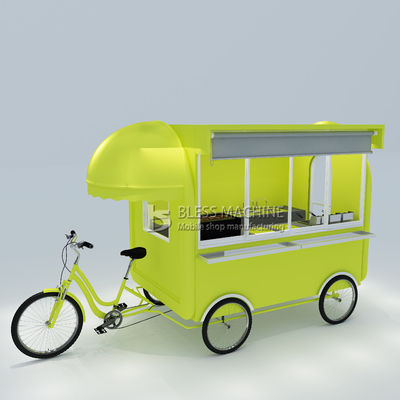 Multipurpose Mobile Fast Food Snack Beverage Pedal Bicicleta Triciclo para comidas de bocadillo 2022