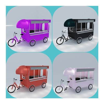 Multipurpose Mobile Fast Food Snack Beverage Pedal Bicicleta Triciclo para comidas de bocadillo 2022