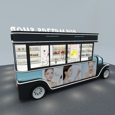 2023 Cosméticos eléctricos móviles personalizados Productos de maquillaje Cuidado de la piel Cartón de remolque boutique