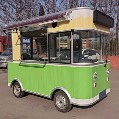 Camioneta móvil eléctrica de comida rápida y bebidas de restauración de camioneta de quiosco para necesidades en movimiento