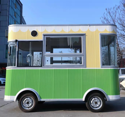 Camioneta móvil eléctrica de comida rápida y bebidas de restauración de camioneta de quiosco para necesidades en movimiento