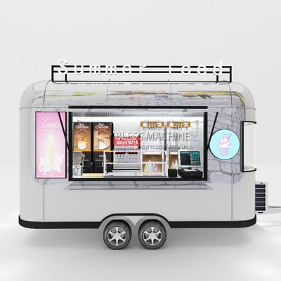 Outlet Mobile helado bebidas comida aperitivos furgoneta de remolque boutique con capacidad de 1000 kg