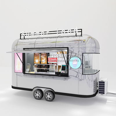 Outlet Mobile helado bebidas comida aperitivos furgoneta de remolque boutique con capacidad de 1000 kg