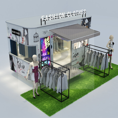 2022 Vestidos eléctricos móviles Salón de belleza Boutique Truck Carro de remolque para planta de condimentos
