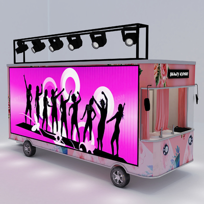 2022 Vestidos eléctricos móviles Salón de belleza Boutique Truck Carro de remolque para planta de condimentos