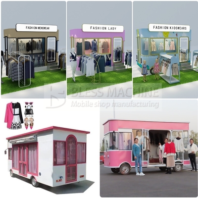 2022 Vestidos eléctricos móviles Salón de belleza Boutique Truck Carro de remolque para planta de condimentos