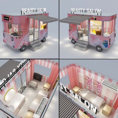Salón de manicura de uñas eléctrica móvil camión carro de remolque 2023 llegada caliente de la salida