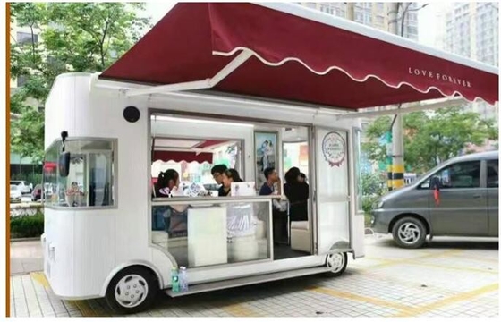 1000 KG 220V/50HZ carro de comida de plata con baño y nevera