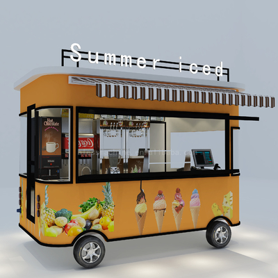 1000 kg de helado eléctrico móvil bebida fría café té lechoso furgoneta para el verano helado