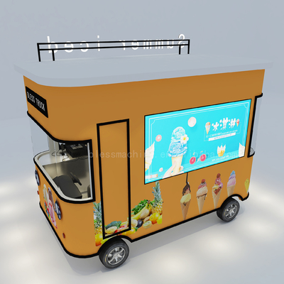 1000 kg de helado eléctrico móvil bebida fría café té lechoso furgoneta para el verano helado