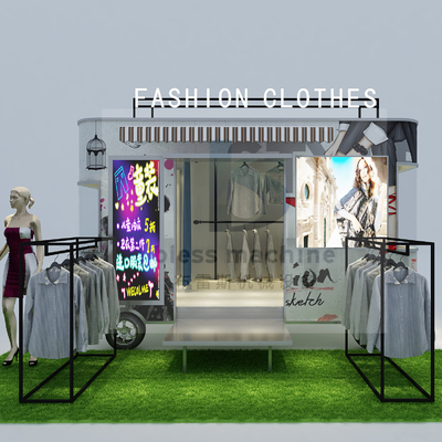 2022 Tienda de ropa eléctrica móvil furgoneta para ropa masculina, femenina y infantil