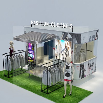 2022 Tienda de ropa eléctrica móvil furgoneta para ropa masculina, femenina y infantil