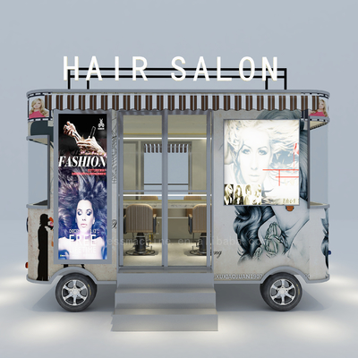 2022 Electric Mobile Barber Shop Salón de corte de pelo Furgoneta de maquinaria Función de 40 kilómetros por hora