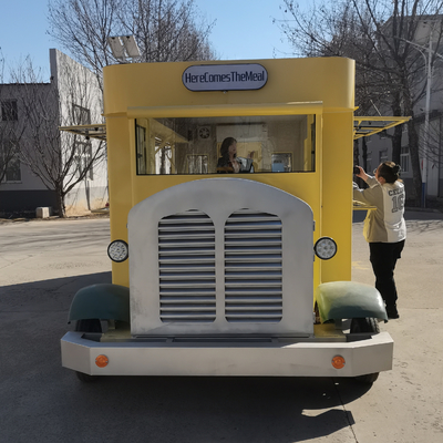 Camión eléctrico móvil para comida rápida aperitivos helados y bebidas más práctico