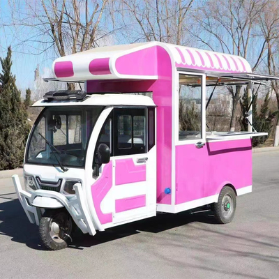Triciclo eléctrico móvil multipropósito para comida rápida, bocadillos y bebidas Outlet 2023
